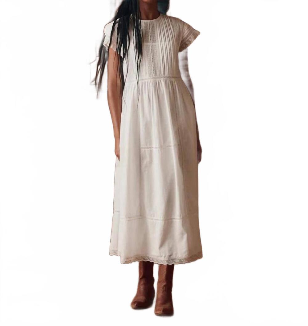 NEW THE GREAT. sonnet dress in true white